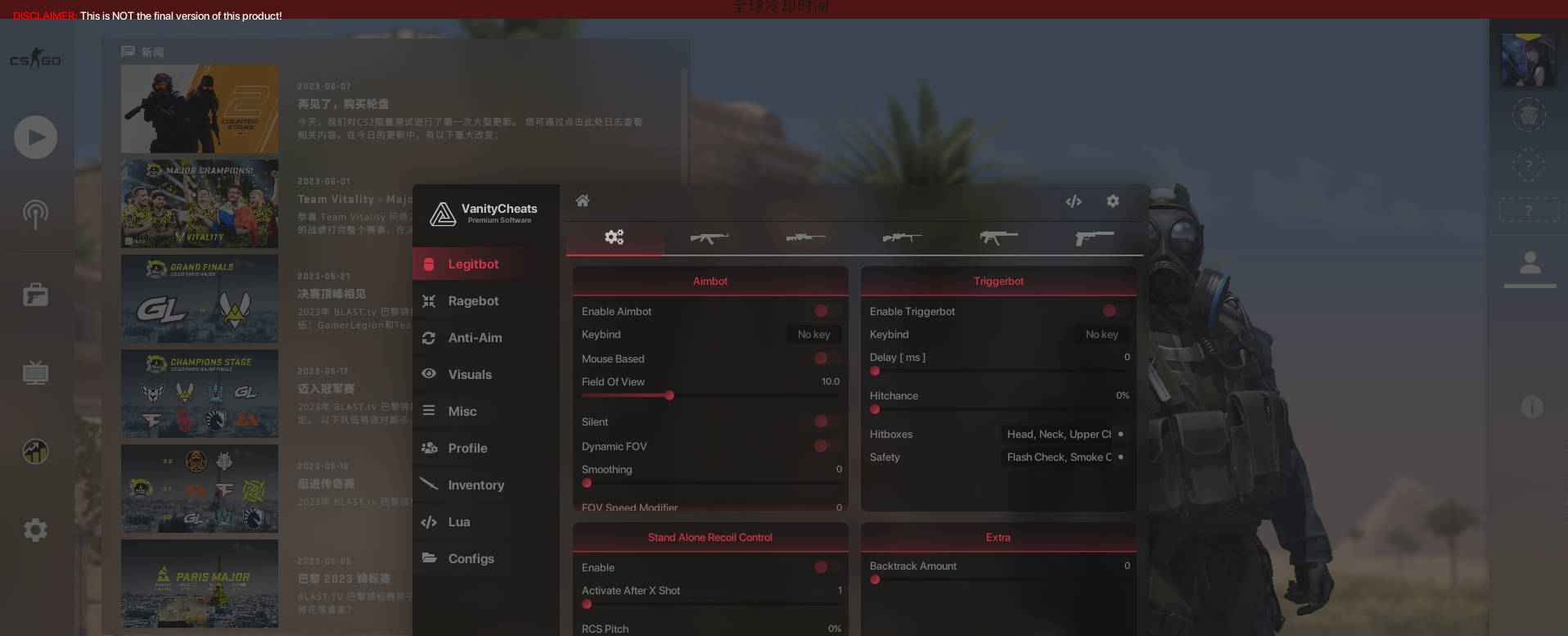 CSGO-VanityCheats纯演技辅助工具/演技/换肤/视觉/杂项  第1张 CSGO-VanityCheats纯演技辅助工具/演技/换肤/视觉/杂项  第1张