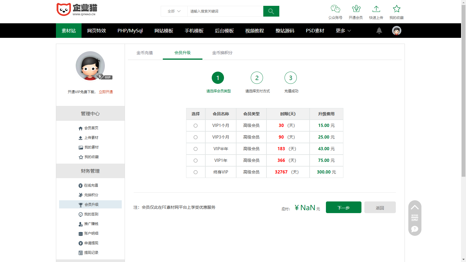 素材资源网站/源码网模板/FE素材网交易平台源码  第2张